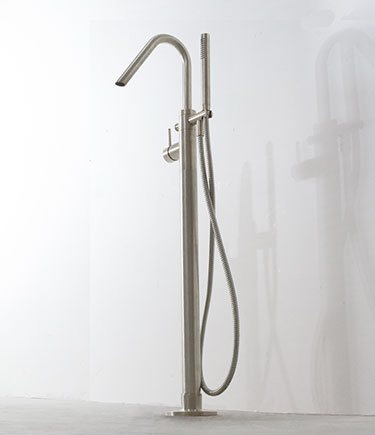 Brushed Nickel Freestanding Bath Tap (36FF)