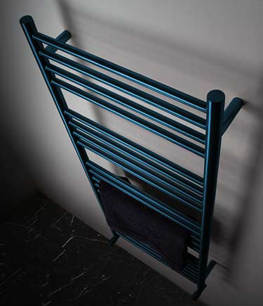 Brushed Blue Chrome Towel Rail (57BBL)