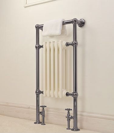 Charleston Black Chrome Towel Radiator (57KBC)