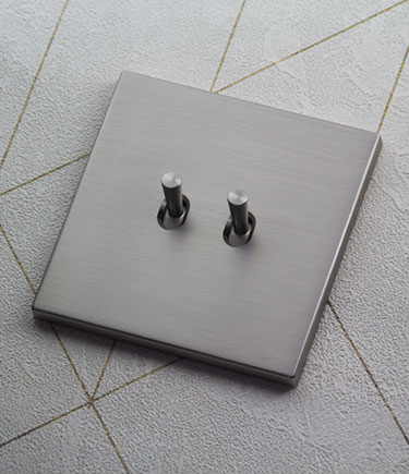 Chic Brushed Nickel Toggle Light Switches (CN1)