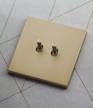 Chic Satin Gold Switches & Sockets