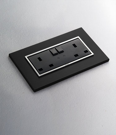 Chic Anthracite Grey Plug Sockets (CB2)