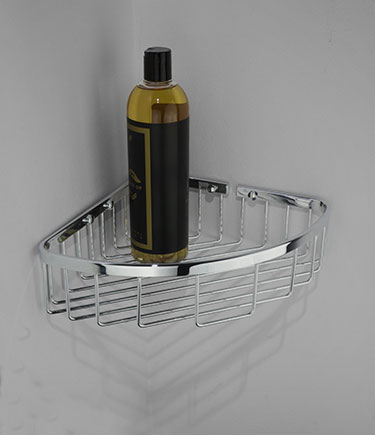 Spa Chrome Corner Shower Basket (162L)