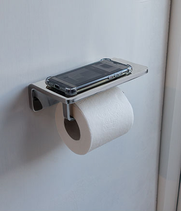 Spa Chrome Toilet Roll & Phone Holder (162C)