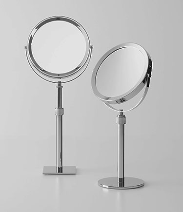Kara Chrome Make Up Mirror (59DCR)