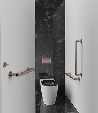 Classic Bronze Ambulant Toilet Cubicle Pack (723BBZ)