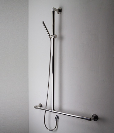 Classic Jointed T Support Shower Column Grab Bar (170S)