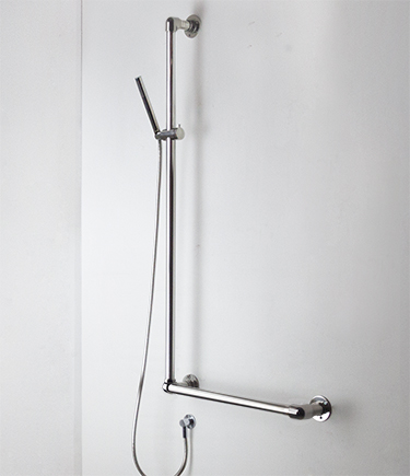 Classic Jointed Support Shower Column Grab Bar (165A)