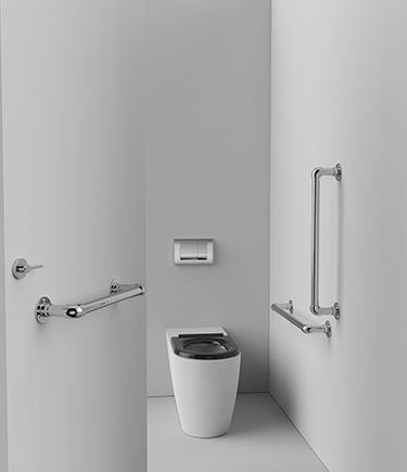 Classic Stainless Ambulant Toilet Cubicle Pack (723BS)