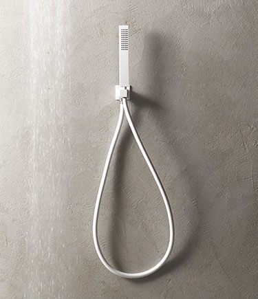 White Handheld Shower Heads