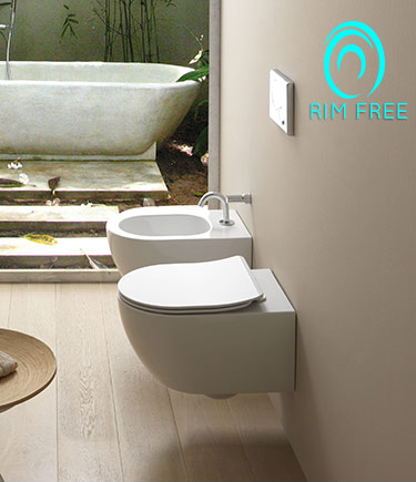 Comfy Rimless Wall Hung Toilet (17F)