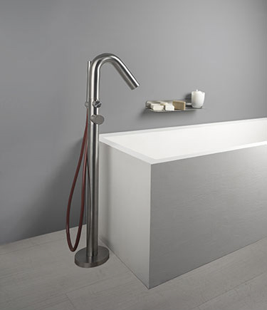 Concrete Freestanding Bath Tap & Shower Head (31E)