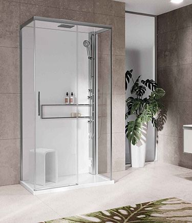Contemporary 3 Sided Sliding Door Steam Pod (SCP5)