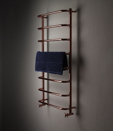 Archie Copper Heated Towel Rail (178C)