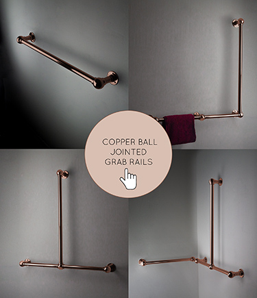 Copper Ball Joint Grab Rails
