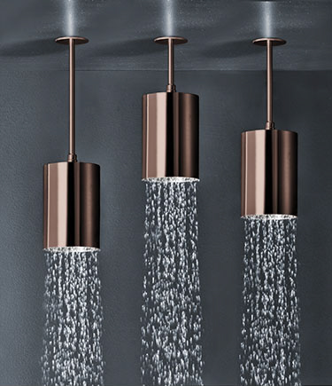 Chalice Copper Ceiling Mounted Shower Head (75AC)