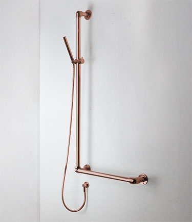 Copper Classic Jointed Support Shower Column Grab Bar (165AC)