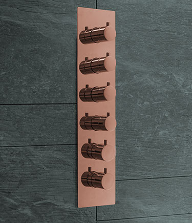 Copper 5 Way Hi-Flow Shower Valve (81JC)