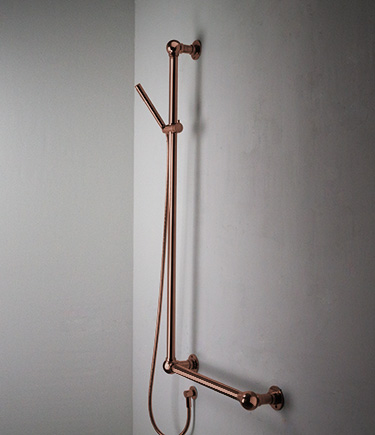 Copper Ball Jointed Support Shower Column Grab Bar (164CP)