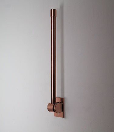 Copper Removable Hinged Straight Grab Bar (156C)