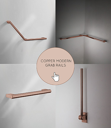 Copper Modern Grab Rails