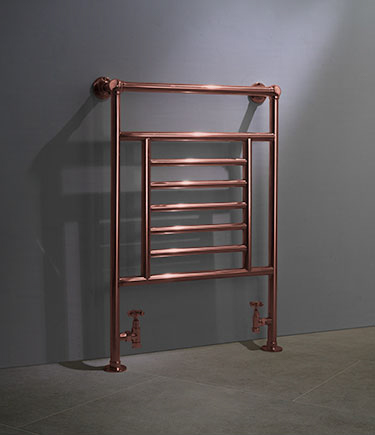 Old Century Heated Copper Towel Rail (152N)