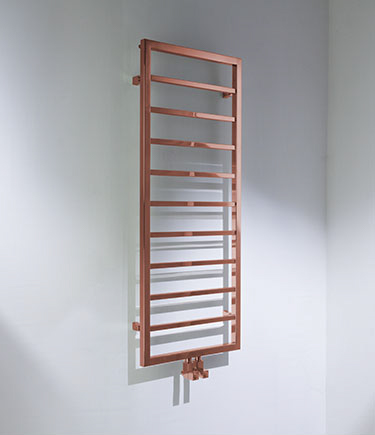 Plaza Copper Heated Towel Rail (174C)