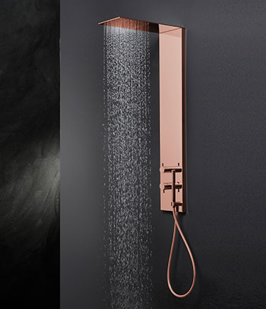 Sleek Copper Shower Column (78AC)