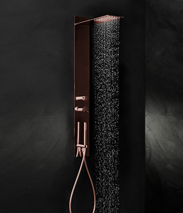 Slim Copper Recessed Shower Column (78DC)
