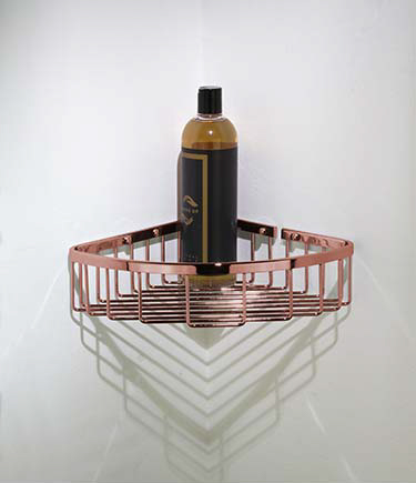 Spa Copper Corner Shower Basket (162LC)