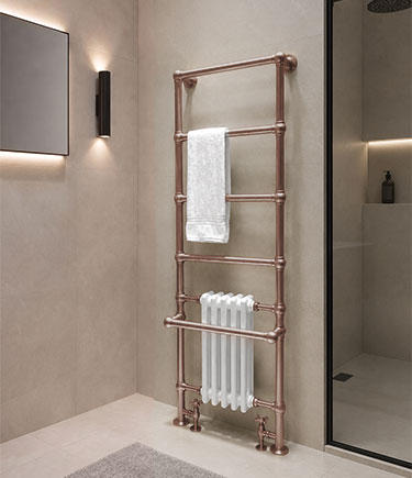 Victorian Copper Towel Radiator (VT1CP)