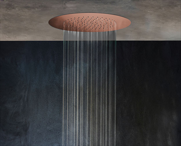 Wafer Copper Rainfall Shower Head Copper Shower Heads