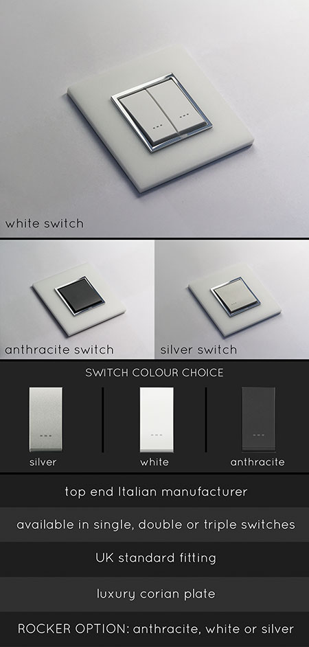 Corian Light Switches (123X)