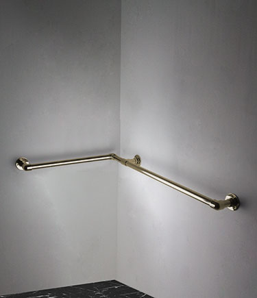 Classic Brass Corner Grab Rail (150NBR)