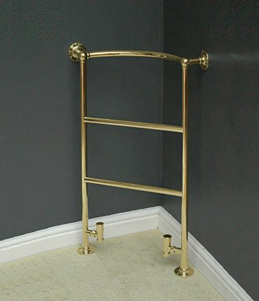 Corner Gold Plated Towel Warmer (111SS)