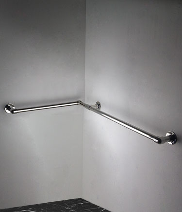 Classic Chrome Corner Grab Rail (150N)