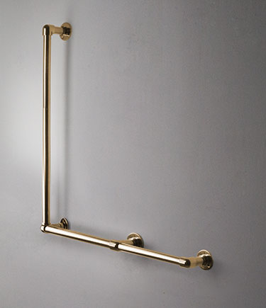 Classic Gold L-Shaped Grab Bar (150LG)