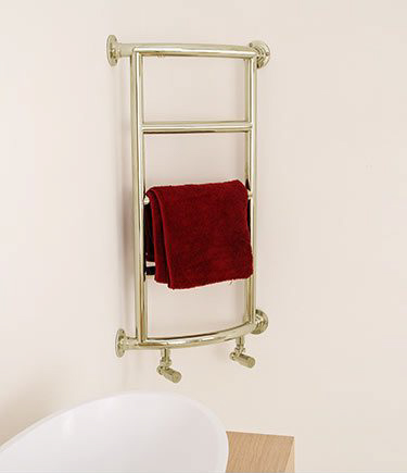 Corner Nickel Towel Warmer (112AA)