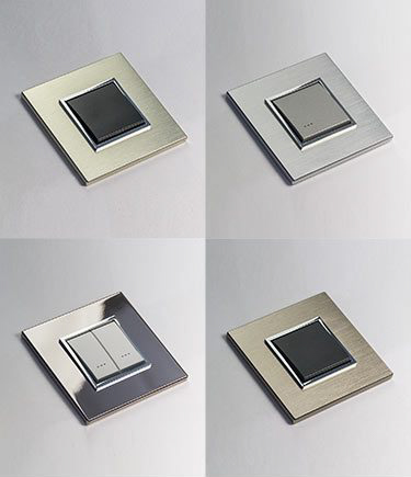 Metallic Light Switches & Sockets