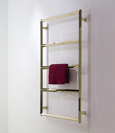 Brass Diamond Towel Radiator (108PB)