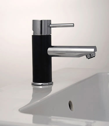 Ebony Black Basin Mixer Taps (35A)