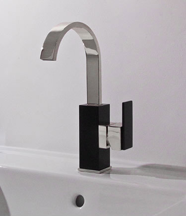 Ebony Single Lever Basin Tap (35E)