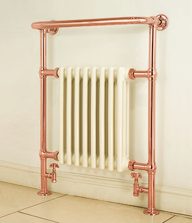 Edwardian Copper Towel Radiator (152H)