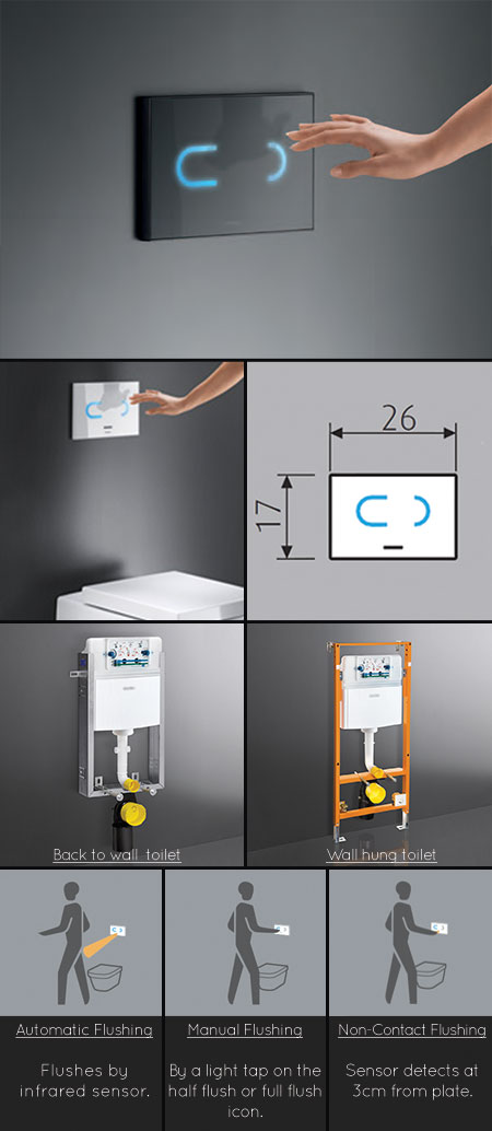 Automatic Sensor Concealed Toilet Cistern (44JJ)