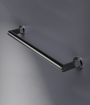 Etch Black Chrome Straight Grab Rail (ETB1)