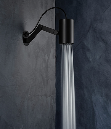 Exo Matt Black Adjustable Shower Head (75MMB)