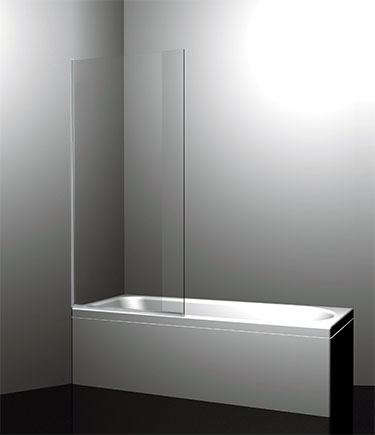Modern Fixed Bath Shower Screen 10mm Glass (64G)