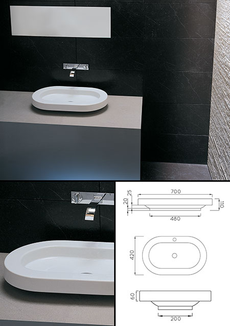 Floating Counter Wash Basin (29Y)