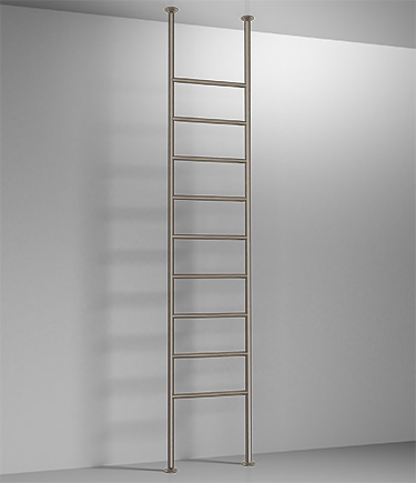 Nickel Floor to Ceiling Towel Warmer (59TN)
