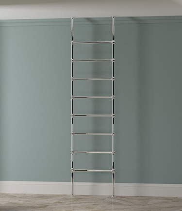 Floor to Ceiling Ball Jointed Stainless Steel Towel Warmer (59QS)